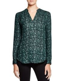 Dylan Gray Printed Silk Blouse at Bloomingdales