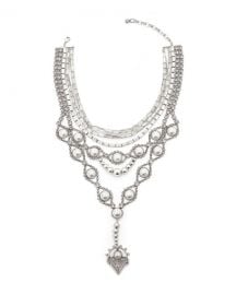 Dylanlex Gigi Statement Bib Necklace w Y-Drop at Neiman Marcus