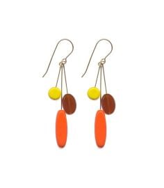 E1718 Orange Ellipse Cluster Earrings As seen on Miranda in quotAnd Just ndash at I. Ronni Kappos