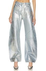 EB Denim Frederic Foil High Rise Seamed Bow Leg Jeans at Revolve