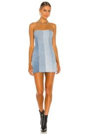 EB Denim Patchwork Denim Minidress at Revolve