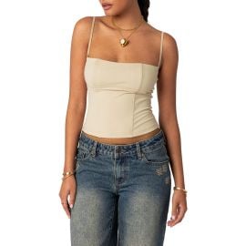 EDIKTED Juno Corset Crop Camisole at Nordstrom
