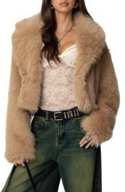 EDIKTED Sierra Faux Fur Jacket at Nordstrom