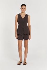 ELLE DARK CHOCOLATE VEST Dissh at Dissh