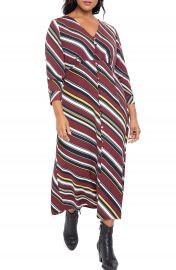 ELOQUII Long Sleeve Maxi Dress  Plus Size    Nordstrom at Nordstrom