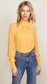 ENGLISH FACTORY Swiss Dot Blouse at Shopbop