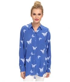 EQUIPMENT Daddy Butterfly Button Up Amparo Blue at Zappos