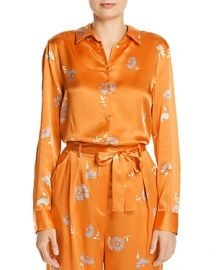 EQUIPMENT ESSENTIAL FLORAL PRINT SILK TOP at Bloomingdales