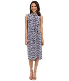 EQUIPMENT Tegan Dress Ultra Marine at 6pm