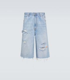 ERL x Levi s 501 distressed denim shorts at Mytheresa