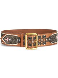 ETRO Embroidered buckle-fastening Belt - at Farfetch