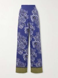 ETRO Floral-print silk-satin wide-leg pants NET-A-PORTER at Net a Porter