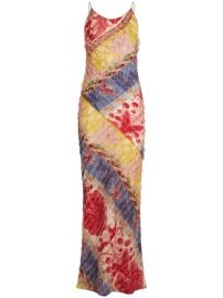 ETRO floral-print silk-blend Dress Red at Farfetch