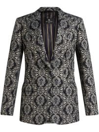 ETRO graphic-jacquard Blazer Black LB at Farfetch