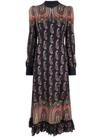 ETRO paisley-print Ruffled Dress - at Farfetch