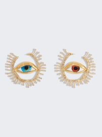 EYES HOOP EARRINGS at Schiaparelli