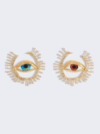 EYES HOOP EARRINGS at Schiaparelli