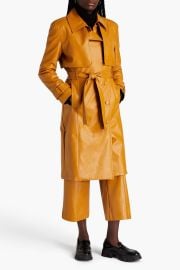 Each x Other Belted faux leather trench coat at The Outnet