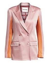 Each x Other Colorblock Satin Blazer at Saks Fifth Avenue