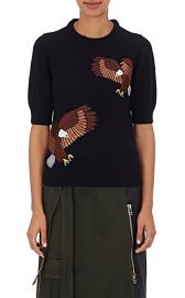 Eagle applique sweater at Barneys