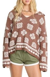 Early Days Oversize Intarsia Floral Sweater at Nordstrom