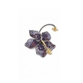 Earring Guillermina Violet by Rod Almayate at Rod Almayate