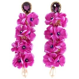 Earrings Dolce amp Gabbana Purple in Metal - 45429797 at Vestiaire Collective