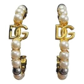 Earrings Dolce amp Gabbana White in Metal - 47457307 at Vestiaire Collective