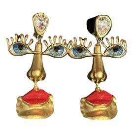 Earrings Schiaparelli Gold in Metal - 46193909 at Vestiaire Collective