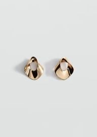 Earrings with relief design - Women MANGO USA at Mango