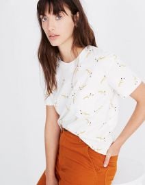 Easy Crop Tee in Daisy Sketch at Madewell