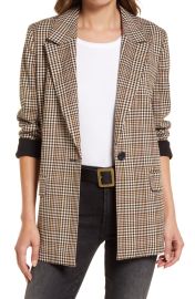 Easy plaid blazer at Nordstrom