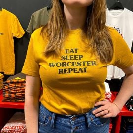 Eat Sleep Worcester Repeat T-shirt at Worcester Wares