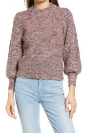 Eaton Space Dye Puff Sleeve Sweater by Madewell at Nordstrom