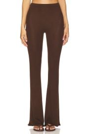 Eaves Bailee Rib Pant In Chocolate Brown at Revolve