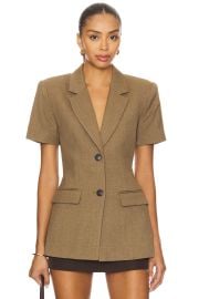 Eaves Tamim Blazer In Olive at Revolve