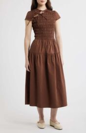 Ebba Cutout Detail Organic Cotton Dress at Nordstrom