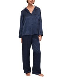 Eberjey Inez Printed Washable Silk Long Pajama Set Bloomingdales at Bloomingdales