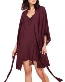 Eberjey Naya Lace Trim Robe Bloomingdales at Bloomingdales