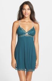 Eberjey and39Everlyand39 Brushed Jersey Racerback Chemise at Nordstrom