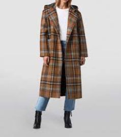 Ebony Check Coat at All Saints