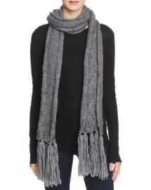 Echo Cable Knit Fringe Scarf - 100  Bloomingdale  039 s Exclusive at Bloomingdales