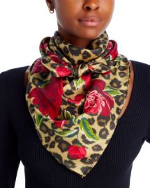 Echo Leopard Garden Square Silk Scarf - 100 Exclusive Bloomingdales at Bloomingdales