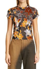 Eckhaus Latta Burnout Velvet T-Shirt at Nordstrom