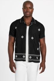 Eco Mosley Embroidered Shirt at Guess