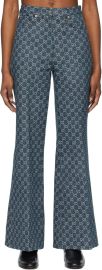 Eco-Washed Denim GG Jacquard at SSENSE