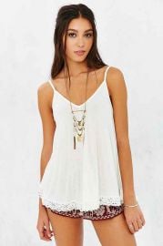 Ecote Chasing Waterfalls Crochet Tank Top at Urban Outfitters