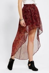 Ecote Sachi High Low Skirt at Urban Outfitters