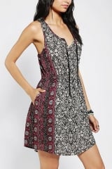 Ecote Tie-Neck Tank Dress at Urban Outfitters