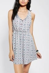 Ecote Tie-Neck Tank Dress at Urban Outfitters